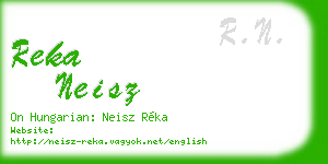 reka neisz business card