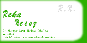 reka neisz business card